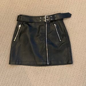 Top shop pleather skirt